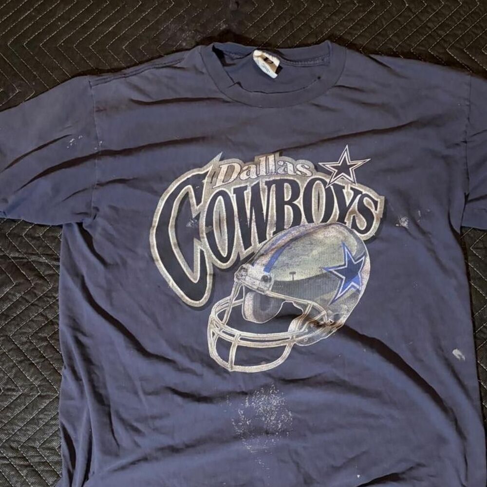 Nfl Men's Navy and Black T-shirt